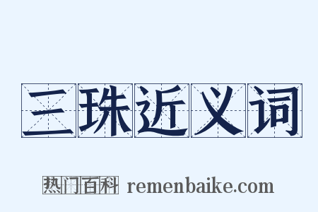 三珠近义词是什么意思的图片